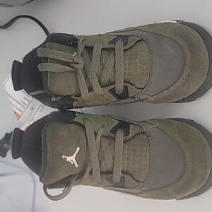 Jordan 4 suede Green visibly worn good condition